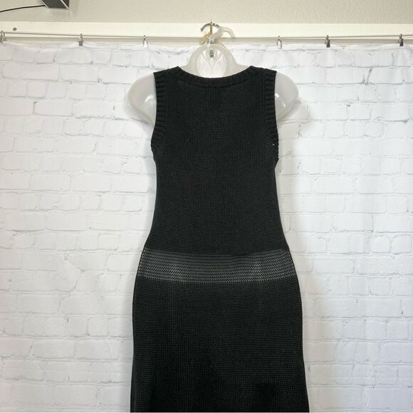 NEW See by Chloe black knit sheer panels sleeveless maxi dress size medium - Picture 9 of 12